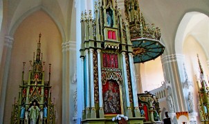 Внутреннее убранство костёл вознесения пресвятой девы марии