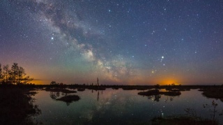 Фото млечный путь на небе - болото Ельня
