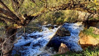 Водопад на реке Вята Миорского района весна 2022