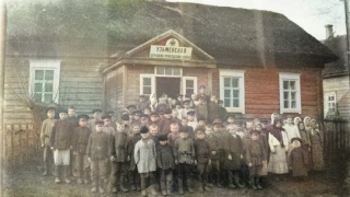 Фотография 1910 год Узмёнская одноплатная Церковно-Приходская школа