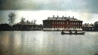 Старинное фото наводнение в Дисне начало 20 века