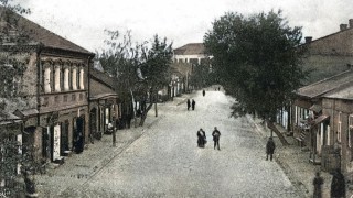 Историческая фотография город Дисна Парканная улица начало 20 века